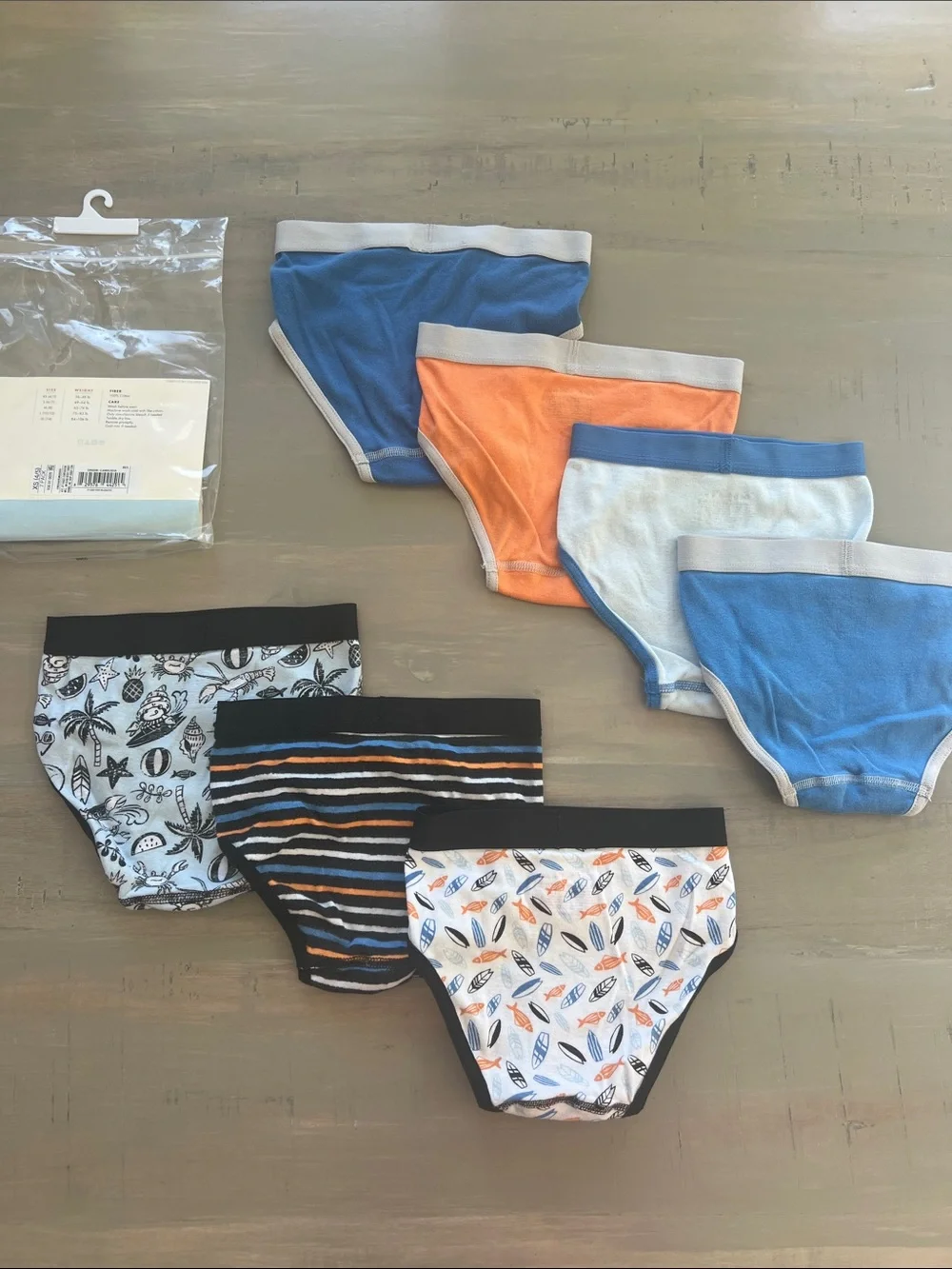 Cat & Jack Boys' Briefs - 7 pack - Size XS (4/5)